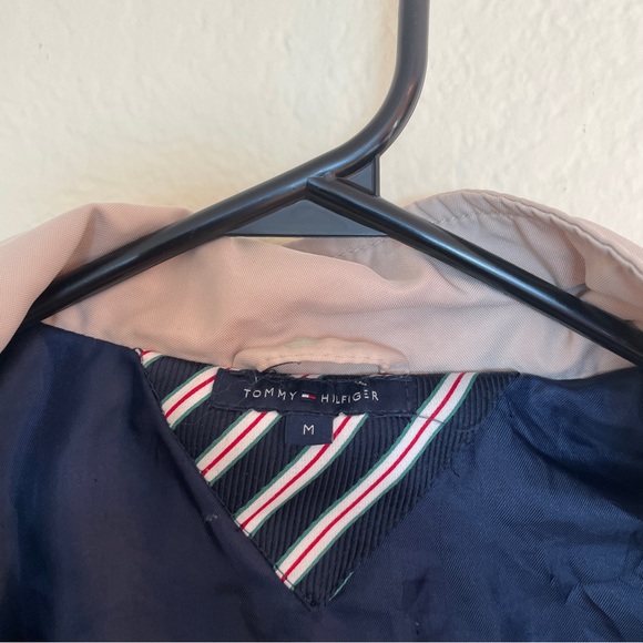 Vantage Y2K Tommy Hilfiger Beige Tan Military Army Jacket - Picture 5 of 10